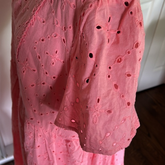 NWT coral eyelet  dress by KNOX ROSE Size XXL - Picture 4 of 11